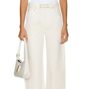 Citizens of Humanity Ayla Undone Hem Crop Jeans in Almondette